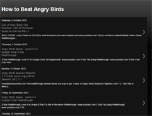 Tablet Screenshot of howtobeatangrybirds.blogspot.com