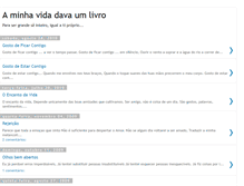 Tablet Screenshot of minhavidadavaumlivro.blogspot.com