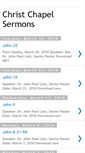 Mobile Screenshot of christchapelsermons.blogspot.com
