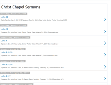 Tablet Screenshot of christchapelsermons.blogspot.com