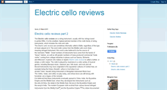 Desktop Screenshot of electriccelloreviews.blogspot.com