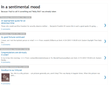 Tablet Screenshot of in-a-sentimental-mood.blogspot.com