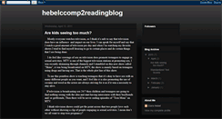 Desktop Screenshot of hebelcicomp2readingblog.blogspot.com