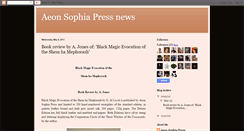 Desktop Screenshot of aeonsophiapress.blogspot.com