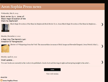 Tablet Screenshot of aeonsophiapress.blogspot.com