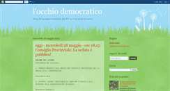 Desktop Screenshot of occhiodemocratico.blogspot.com