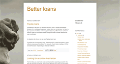 Desktop Screenshot of better-loans.blogspot.com