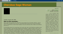 Desktop Screenshot of cherokeesagewoman.blogspot.com