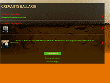 Tablet Screenshot of cremants-ballarin-en-ligne.blogspot.com