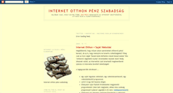 Desktop Screenshot of internet-otthon-penz-szabadsag.blogspot.com