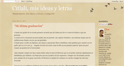 Desktop Screenshot of citlalimisideasyletras.blogspot.com