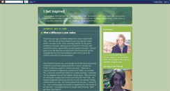 Desktop Screenshot of igetinspired.blogspot.com