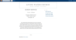 Desktop Screenshot of livingwatersouthgate.blogspot.com