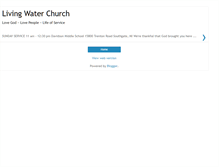 Tablet Screenshot of livingwatersouthgate.blogspot.com
