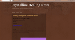 Desktop Screenshot of crystallinehealing.blogspot.com