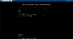 Desktop Screenshot of nocollegefullknowledge.blogspot.com