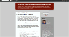 Desktop Screenshot of bizwriterstudio.blogspot.com