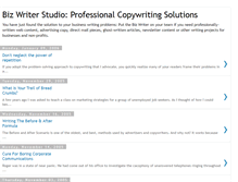 Tablet Screenshot of bizwriterstudio.blogspot.com