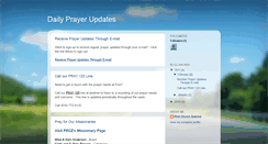 Desktop Screenshot of firstprayerupdates.blogspot.com