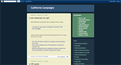 Desktop Screenshot of californiacampaigns.blogspot.com