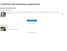 Tablet Screenshot of creativityandanomalousexperience.blogspot.com