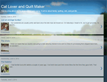 Tablet Screenshot of catloverandquiltmaker.blogspot.com