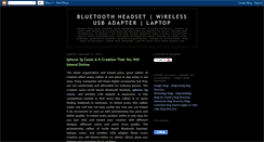 Desktop Screenshot of bluetoothheadset01.blogspot.com