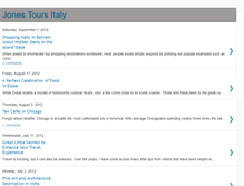 Tablet Screenshot of georgejonestoursitaly.blogspot.com