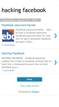 Mobile Screenshot of hackingfacebooks.blogspot.com