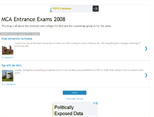 Tablet Screenshot of allaboutmca.blogspot.com