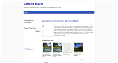 Desktop Screenshot of golfinfomation.blogspot.com