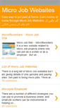 Mobile Screenshot of microjobwebsites.blogspot.com