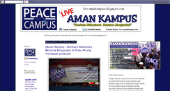 Desktop Screenshot of live-amankampus.blogspot.com