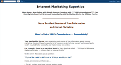 Desktop Screenshot of internetmarketingsupertips.blogspot.com