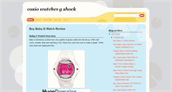 Desktop Screenshot of buywatches-g-shock.blogspot.com