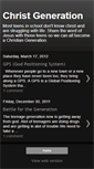 Mobile Screenshot of christgeneration.blogspot.com
