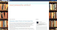 Desktop Screenshot of maryanaauliaartikel.blogspot.com