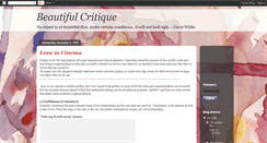 Desktop Screenshot of beautifulcritique.blogspot.com