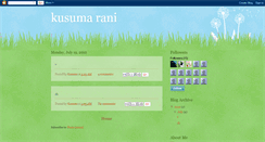 Desktop Screenshot of kusumarani.blogspot.com