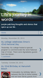 Mobile Screenshot of lifesjourneyinwords.blogspot.com