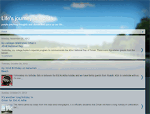 Tablet Screenshot of lifesjourneyinwords.blogspot.com