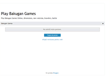 Tablet Screenshot of play-bakugan.blogspot.com