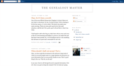Desktop Screenshot of genealogymaster.blogspot.com