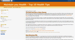 Desktop Screenshot of health1blog.blogspot.com