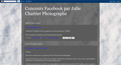 Desktop Screenshot of concoursjuliechartier.blogspot.com