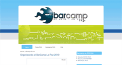 Desktop Screenshot of barcampbolivia.blogspot.com