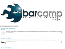 Tablet Screenshot of barcampbolivia.blogspot.com