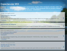 Tablet Screenshot of espectacularmix.blogspot.com