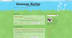 Desktop Screenshot of gewoonkathy.blogspot.com