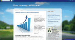 Desktop Screenshot of ideasparanegociosrentables.blogspot.com